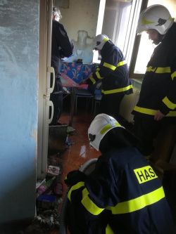  požár bytové jednotky Předslavice